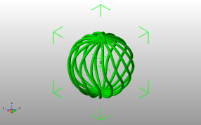 圣诞节线形球斜视图