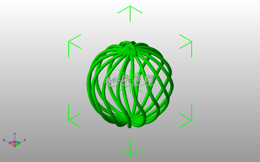 圣诞节线形球斜视图