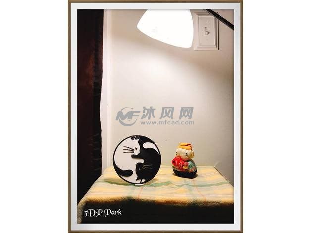 太极猫模型实物图-灯