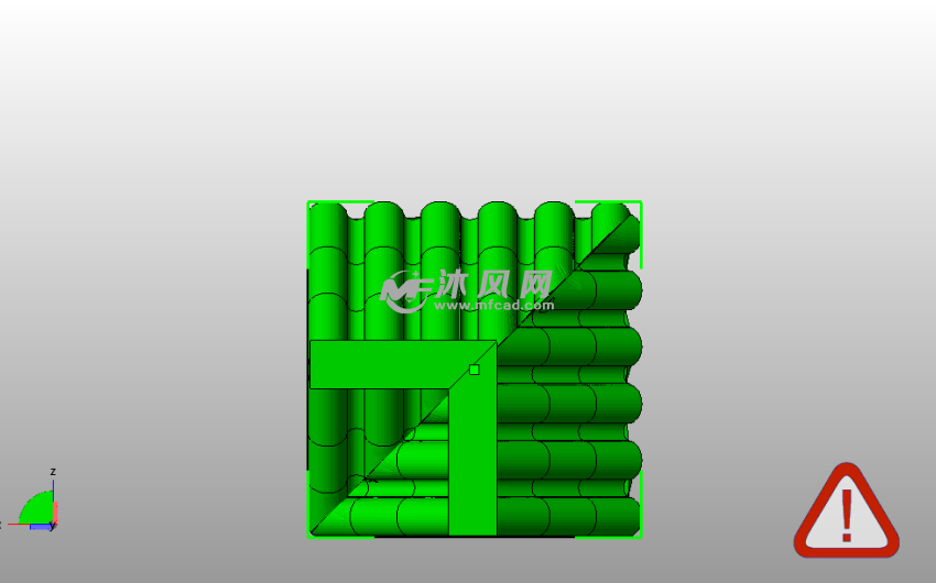 武士道墙体-墙俯视图