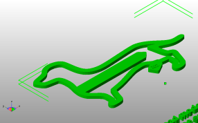 小狗书签模型斜视图