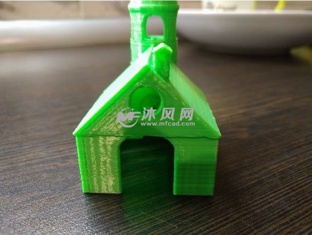 小教堂模型侧视图