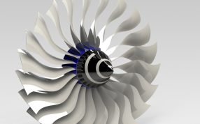 涡轮扇叶模型迎光效果