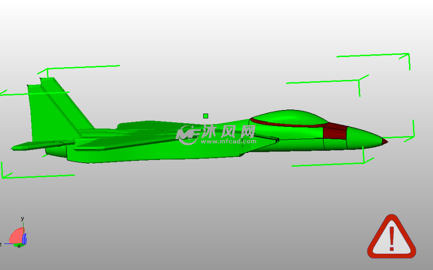 F-15战斗机侧视图