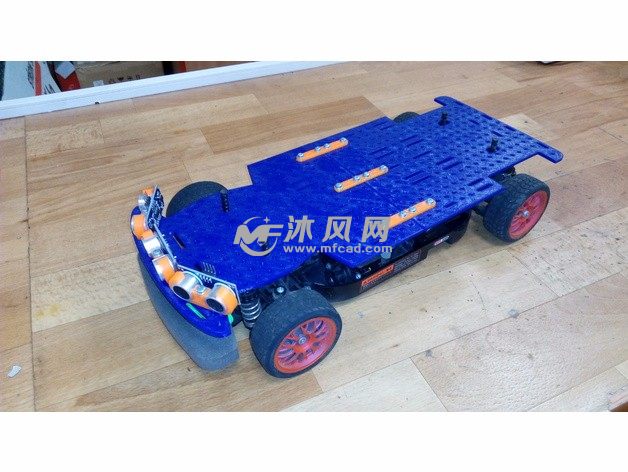 TT-01发条小车俯视图