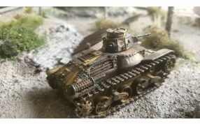 Type 95 Ha-Go坦克斜视图