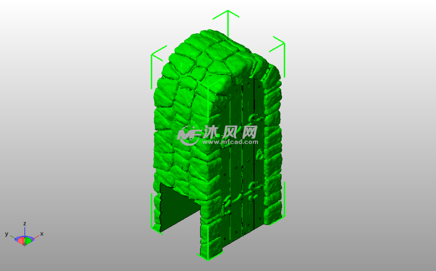 暗黑地牢门关闭斜视图