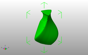 北欧风花瓶斜视图
