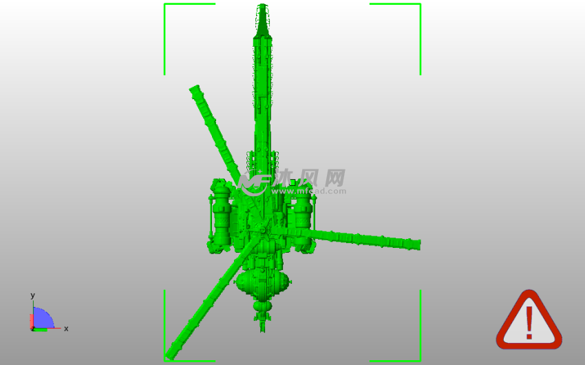 变形直升飞机俯视图