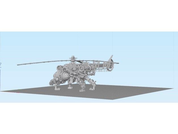 变形直升飞机效果图