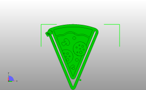 冰激凌书签俯视图