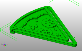冰激凌书签斜视图