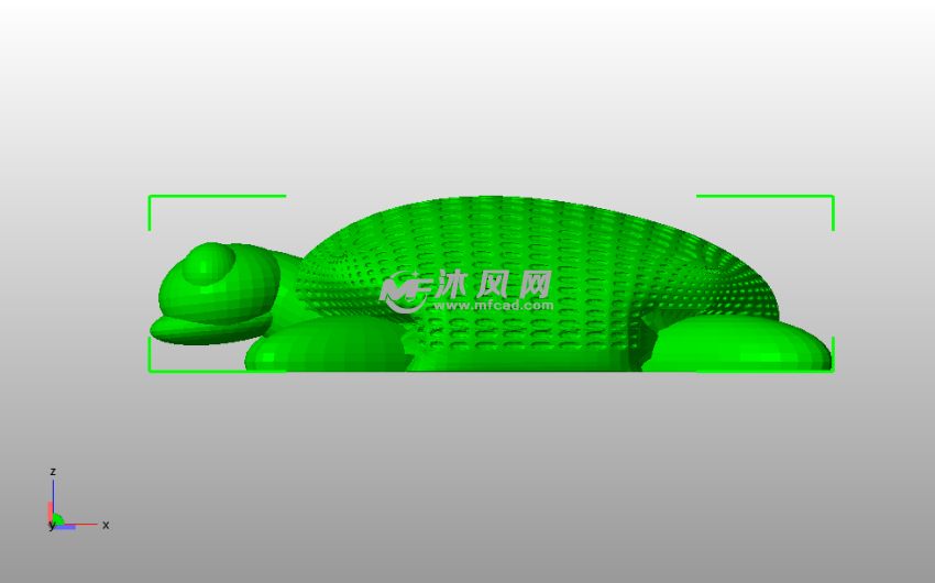 大乌龟模型侧视图