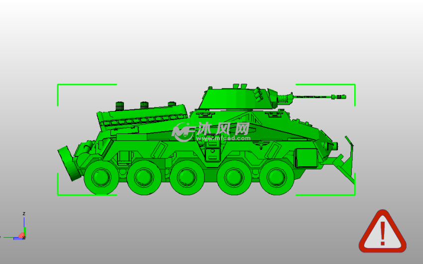 德军总部坦克侧视图