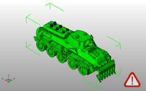 德军总部坦克斜视图