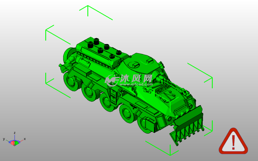 德军总部坦克斜视图