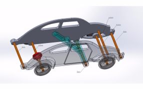 发射小汽车装配图