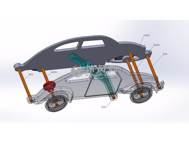发射小汽车装配图