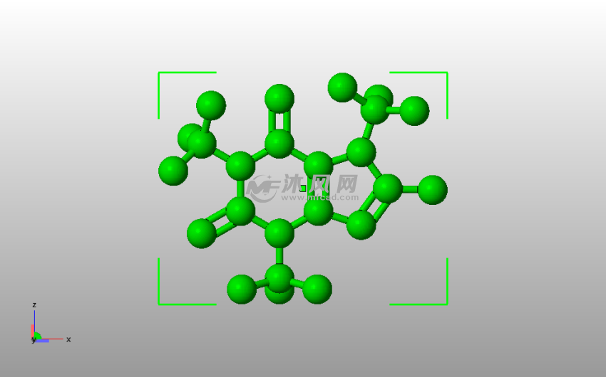 分子球形结构主视图