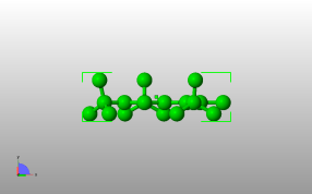 分子球形结构俯视图