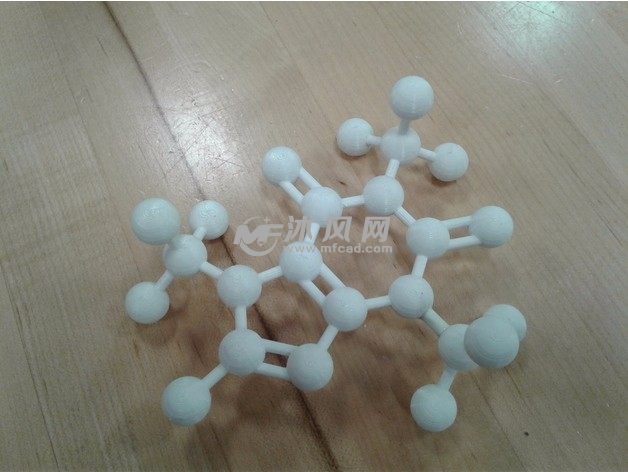 分子球形结构实物图