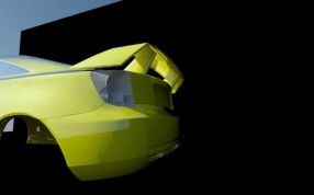 丰田Celica跑车尾部视图