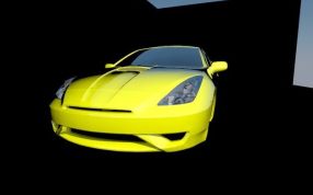 丰田Celica跑车斜视图