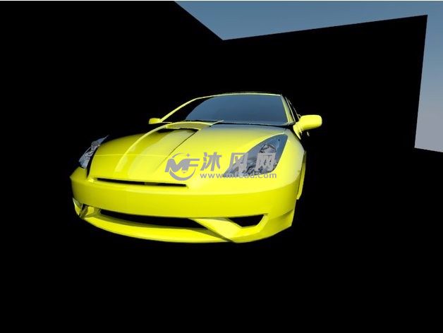 丰田Celica跑车斜视图