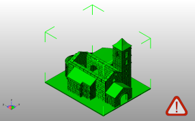 古埃及教堂斜视图