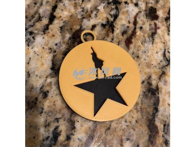 汉密尔顿LOGO钥匙链实物图