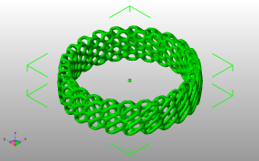 镂空手镯斜视图