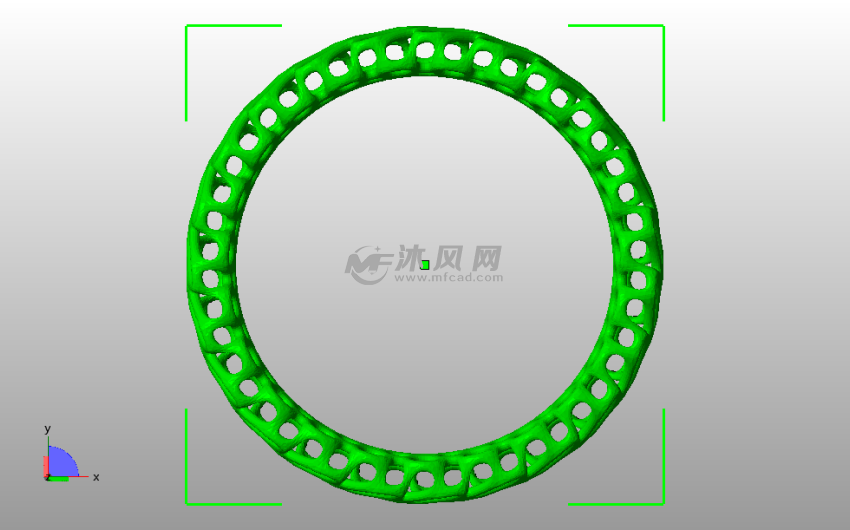 镂空手镯俯视图