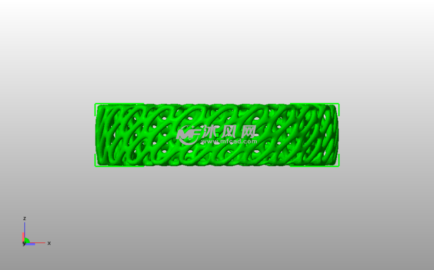 镂空手镯侧视图