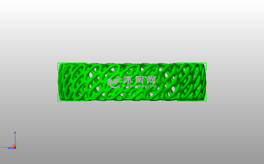 镂空手镯主视图