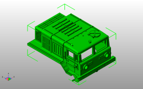 马自达车厢壳体斜视图