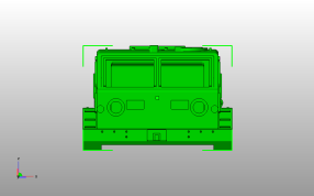 马自达车厢壳体主视图