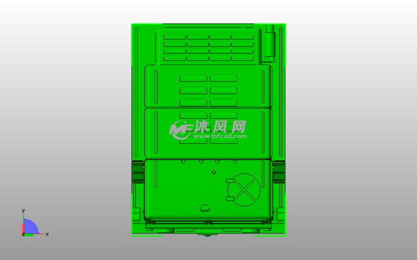 马自达车厢壳体俯视图