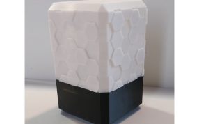 蜜蜂蜂巢灯罩实物图没开灯