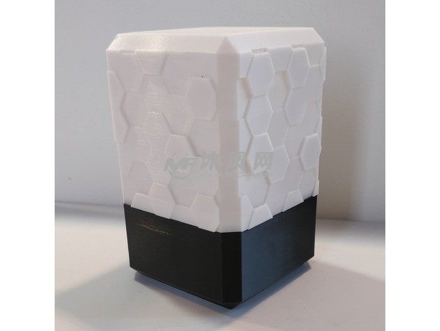 蜜蜂蜂巢灯罩实物图没开灯