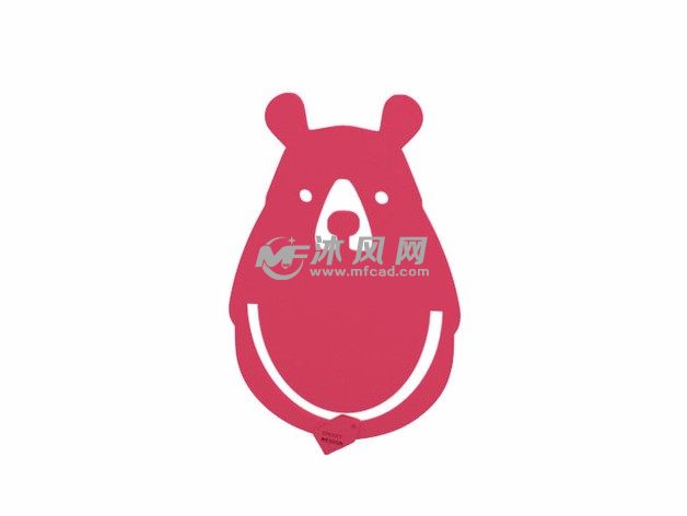  胖小熊书签效果图