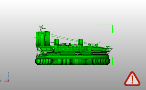 气垫船模型侧视图