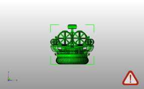 气垫船模型主视图