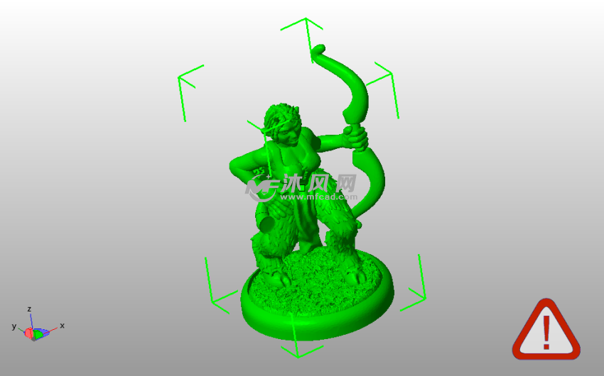 萨蒂尔弓箭手斜视图