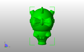 伤心的趴着的小猪俯视图