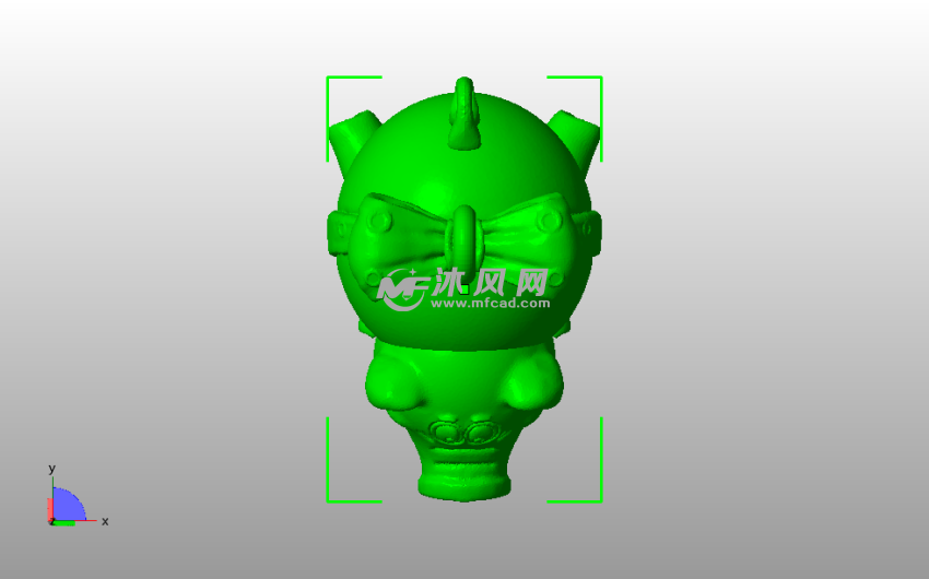 伤心的趴着的小猪俯视图