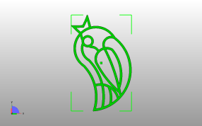 圣诞小鸟吊坠俯视图