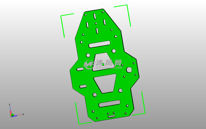 四轴翼无人机框架顶