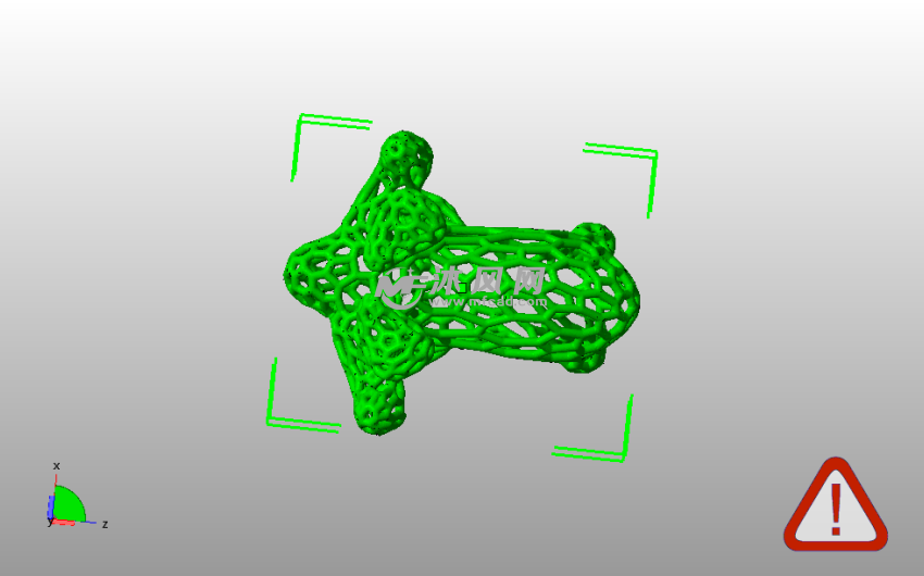 泰森多边形镂空驯鹿俯视图