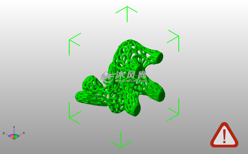 泰森多边形镂空驯鹿斜视图