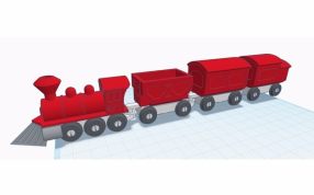 玩具组装小火车设计图